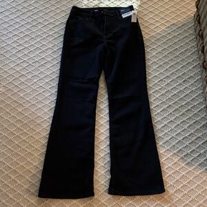 NWT Old Navy High Rise Flair Black Jeans